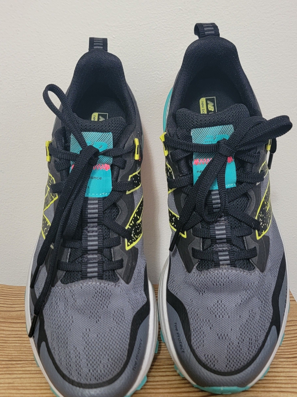 New Balance Women's Gray, Teal & Neon Yellow Sneakers